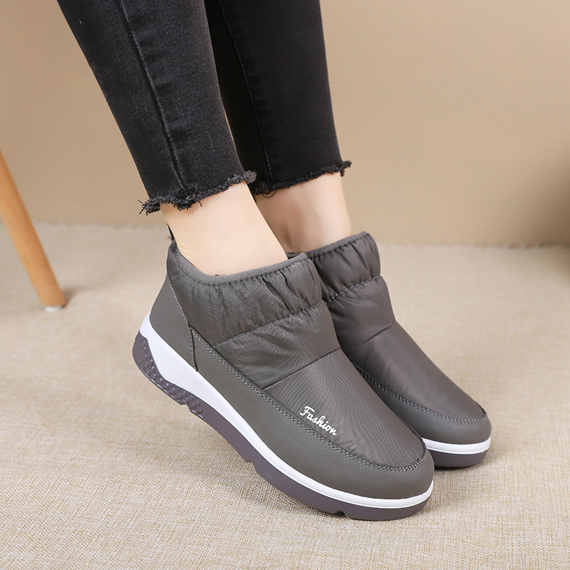 Veekindlad puuvillased tööjalatsid, naiste autentsed vanad meeste puuvillased kingad, pehme tallaga keskealiste naiste kingad, kodukingad, kerged lumesaapad