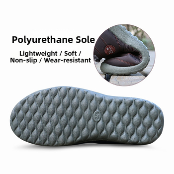 Ζεστές μπότες χιονιού για το φθινόπωρο και τον χειμώνα του 2023, αδιάβροχες, μάλλινες και βαμβακερές μπότες Old Beijing, γυναικεία μεγάλα μεγέθη 35-47, με ψηλοτάκουνα πέδιλα για όλες τις ηλικίες.