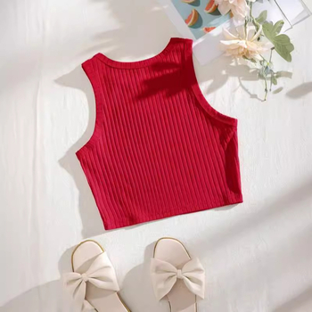 Διασυνοριακό ευρωπαϊκό και αμερικανικό στυλ 2023 άνοιξη νέο γυναικείο σέξι τυπωμένο χαλαρό ομφαλό γυναικείο γιλέκο χονδρικής