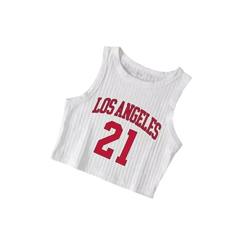 Διασυνοριακό ευρωπαϊκό και αμερικανικό στυλ 2023 άνοιξη νέο γυναικείο σέξι τυπωμένο χαλαρό ομφαλό γυναικείο γιλέκο χονδρικής