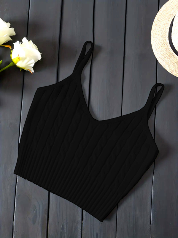 [Lichidare de stoc] Maiou tricotat cu dopamină, fără mâneci, de culoare uni, de vară 2025, pentru femei, popular în Europa și America