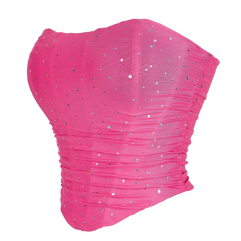 Διασυνοριακό Ευρωπαϊκό και Αμερικανικό Στυλ Καλοκαιρινό Ζεστό Στυλ Ζεστό Διαμάντι Αναπνέον Διχτυωτό Σέξι Σέξι Μπλούζες Γυναικείο Γιλέκο με Κάλυμμα στο Στήθος A1005