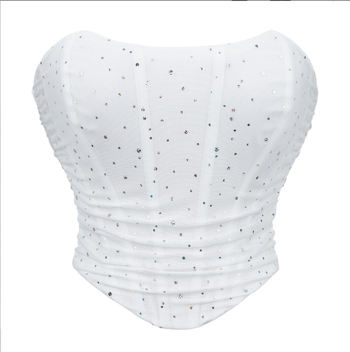 Διασυνοριακό Ευρωπαϊκό και Αμερικανικό Στυλ Καλοκαιρινό Ζεστό Στυλ Ζεστό Διαμάντι Αναπνέον Διχτυωτό Σέξι Σέξι Μπλούζες Γυναικείο Γιλέκο με Κάλυμμα στο Στήθος A1005