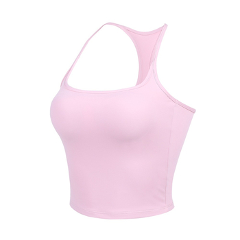 Piiriülene rihmadega fitness-seljavest naistele keskmise intensiivsusega integreeritud fikseeritud rinnapadjaga treeningrinnahoidja joogatop