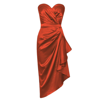 WBH0124Dress2024 Nové európske a americké jednoduché sexi šaty bez ramienok s bočným rozparkom a úzkym strihom pre ženy