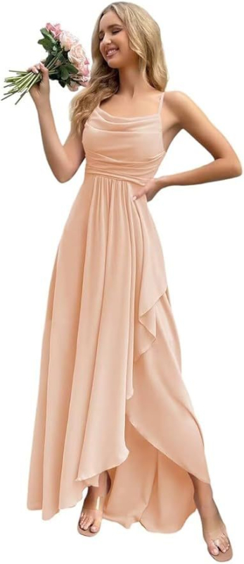 Prekogranična večernja haljina 2024. Nova seksi haljina za vanjsku trgovinu s jednim remenom u struku, večera, banket, haljina za djeveruše