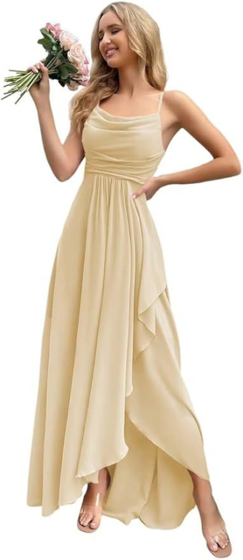 Prekogranična večernja haljina 2024. Nova seksi haljina za vanjsku trgovinu s jednim remenom u struku, večera, banket, haljina za djeveruše