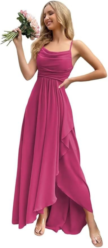 Prekogranična večernja haljina 2024. Nova seksi haljina za vanjsku trgovinu s jednim remenom u struku, večera, banket, haljina za djeveruše