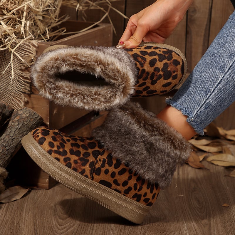 2024 cizme de zăpadă casual Mao Mao noi, cizme de bumbac pentru femei, pantofi calde pentru femei, pantofi de iarnă cu talpă joasă din bumbac