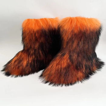 Ευρωπαϊκές και αμερικανικές μπότες για παιδιά, χειμωνιάτικες, ζεστές, αντιολισθητικές μπότες Shibuya Mao Mao, μεσαίου μεγέθους, κομψές μπότες χιονιού