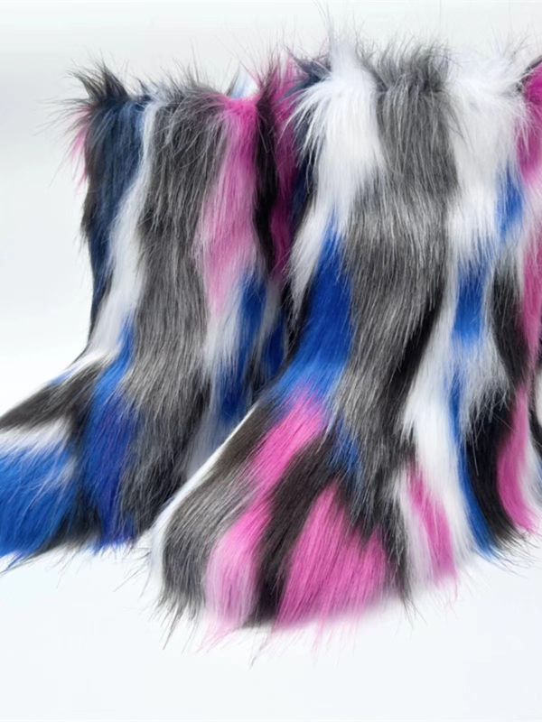 Ghete europene și americane pentru copii, cizme de iarnă calde, antiderapante, Shibuya Mao Mao, cizme de zăpadă elegante cu tub mediu