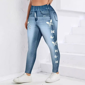 Joogapüksid armsa liblikamustriga Euroopa ja Ameerika retuusid, õmblusteta kõrge vöökohaga naiste fitnesspüksid, suvised AliExpressi hulgimüügihinnaga