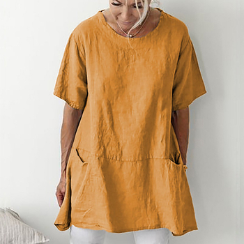 2020 Διασυνοριακή Γρήγορη Πώληση Wish AliExpress eBay Εξωτερικού Εμπορίου Γυναικείο Μπλουζάκι με Κοντά Μανίκια και Στρογγυλή Λαιμόκοψη, Μεγάλο Μέγεθος