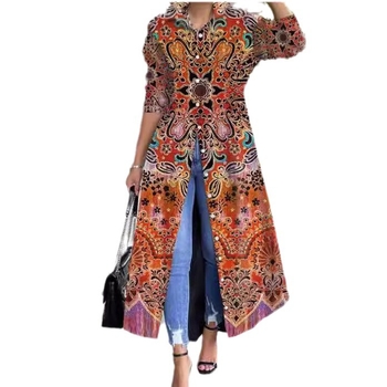 Aliexpress Amazon Independent Site 2025 Nova ženska haljina dugih rukava u blagdanskom stilu srednje duljine s A-krojem i suknjom