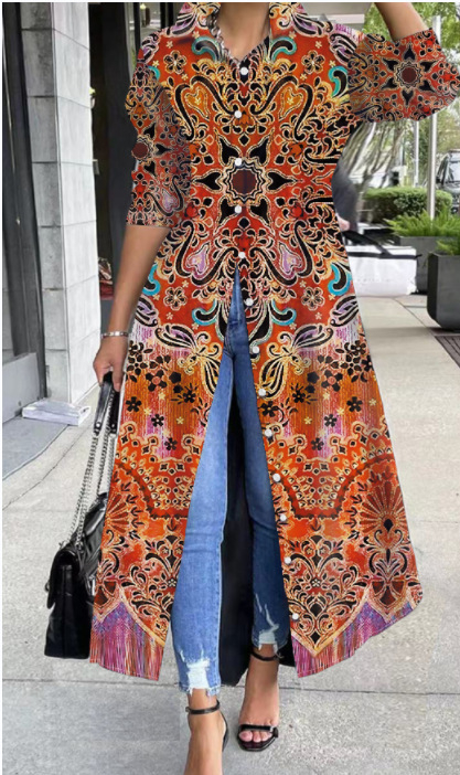 Aliexpress Amazon Independent Site 2025 Nova ženska haljina dugih rukava u blagdanskom stilu srednje duljine s A-krojem i suknjom