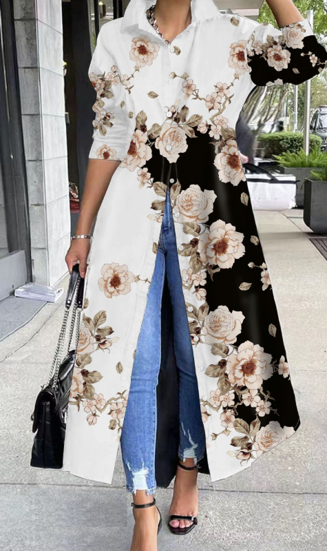 Aliexpress Amazon Independent Site 2025 Nova ženska haljina dugih rukava u blagdanskom stilu srednje duljine s A-krojem i suknjom