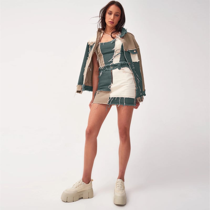 Νέα ευρωπαϊκή και αμερικανική γυναικεία φούστα σε γραμμή Α, χονδρική πώληση για κορίτσια, με καυτή κοριτσίστικη φούστα, Xintang, καταγωγής Xintang.