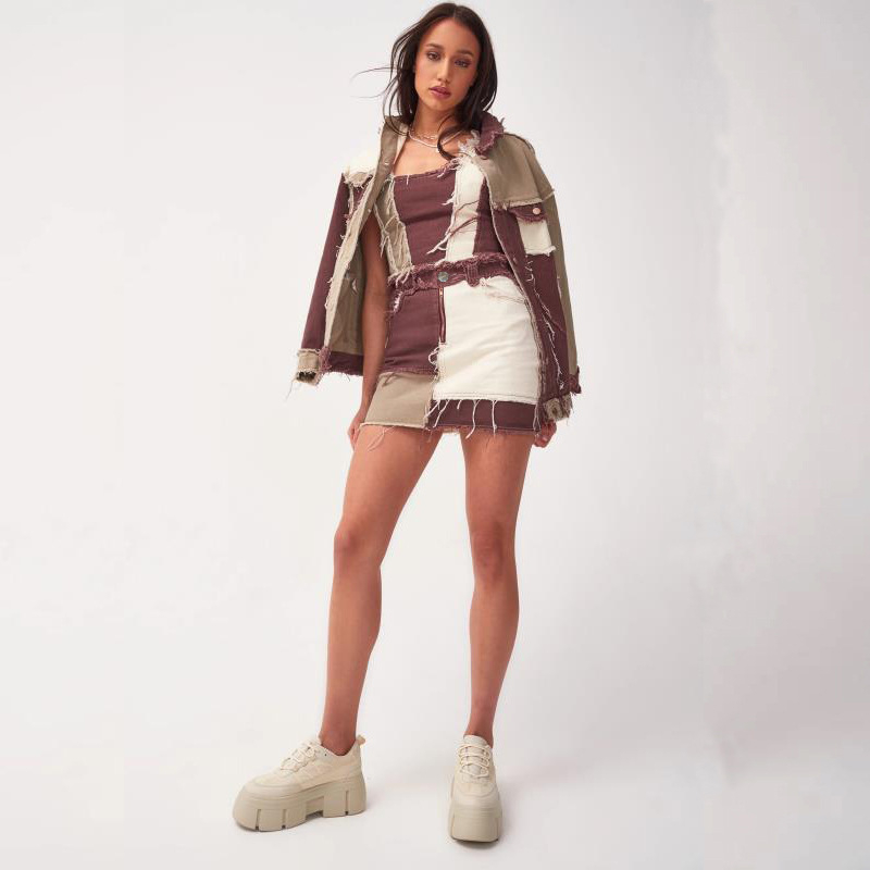 Νέα ευρωπαϊκή και αμερικανική γυναικεία φούστα σε γραμμή Α, χονδρική πώληση για κορίτσια, με καυτή κοριτσίστικη φούστα, Xintang, καταγωγής Xintang.