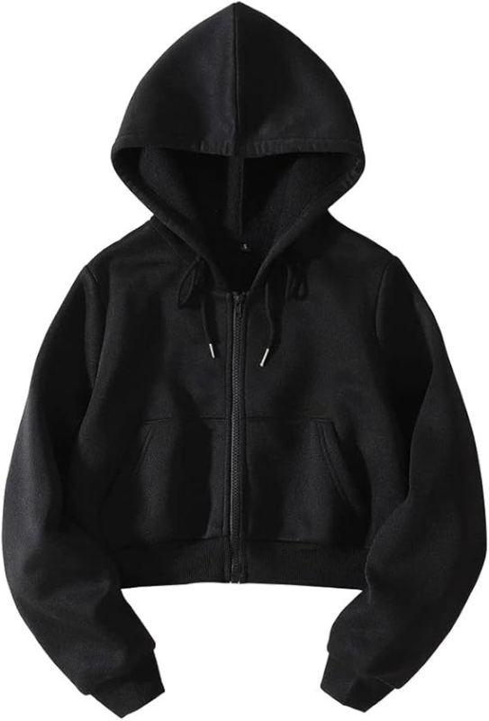 Sötét színű, gótikus, páros, harajuku mintás, kapucnis női pulóver, nagy méretű, köldökhöz illő