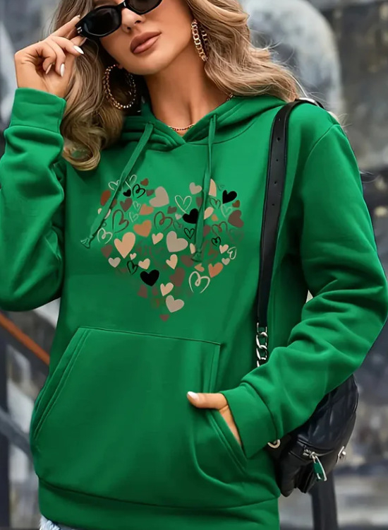 2024 Noua modă pentru femei, îmbrăcăminte lejeră, subțire, cu glugă, din fleece, top pentru femei, modă elegantă, imprimare, maree