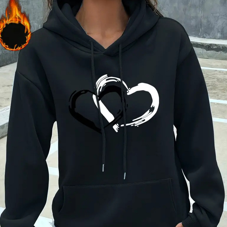 2024 Noua modă pentru femei, îmbrăcăminte lejeră, subțire, cu glugă, din fleece, top pentru femei, modă elegantă, imprimare, maree