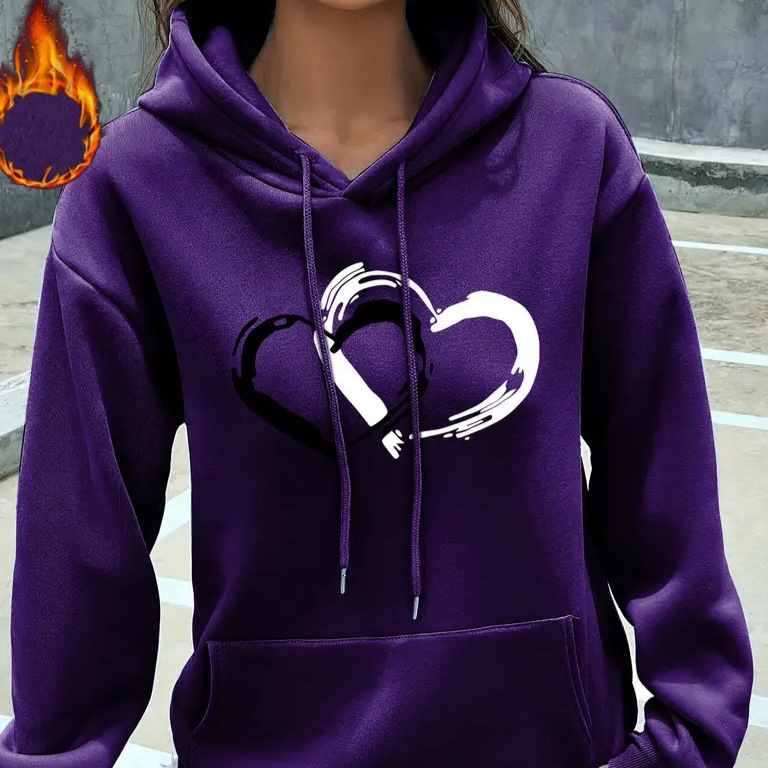 2024 Noua modă pentru femei, îmbrăcăminte lejeră, subțire, cu glugă, din fleece, top pentru femei, modă elegantă, imprimare, maree