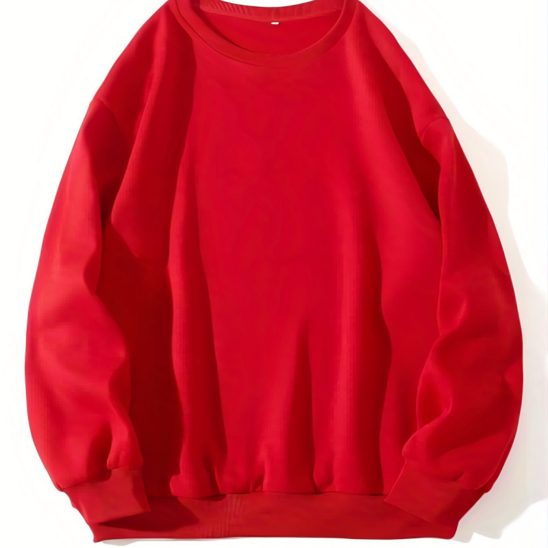 Hanorac cu maneci lungi și guler rotund, asortat, de culoare solidă, pentru toamnă și iarnă, îmbrăcăminte pentru femei, albastru deschis