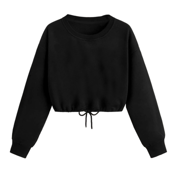 Hanorace cu croială slim fit, cu buric expus, culoare solidă, hanorace pentru femei, bluze sexy, 653 Nr. articol