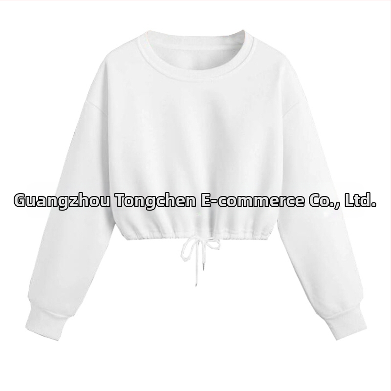 Hanorace cu croială slim fit, cu buric expus, culoare solidă, hanorace pentru femei, bluze sexy, 653 Nr. articol