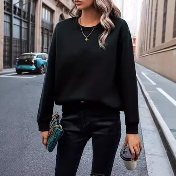 Stație independentă transfrontalieră Amazon eBay 2024 Europa și Statele Unite în toamna și iarna Comerț exterior pentru femei, casual, cu guler înalt, sweatshirt lejer pentru femei