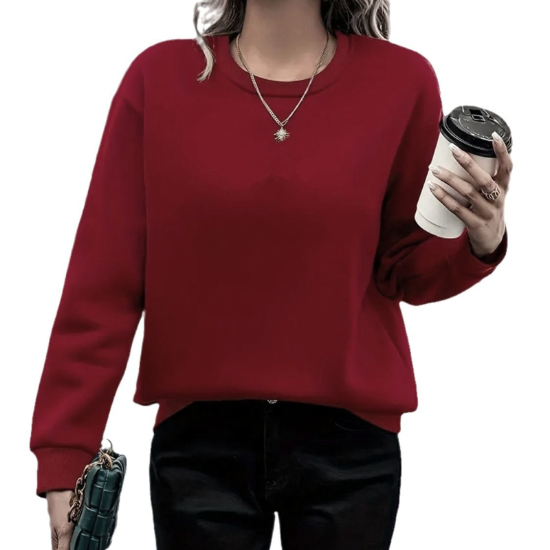 Stație independentă transfrontalieră Amazon eBay 2024 Europa și Statele Unite în toamna și iarna Comerț exterior pentru femei, casual, cu guler înalt, sweatshirt lejer pentru femei