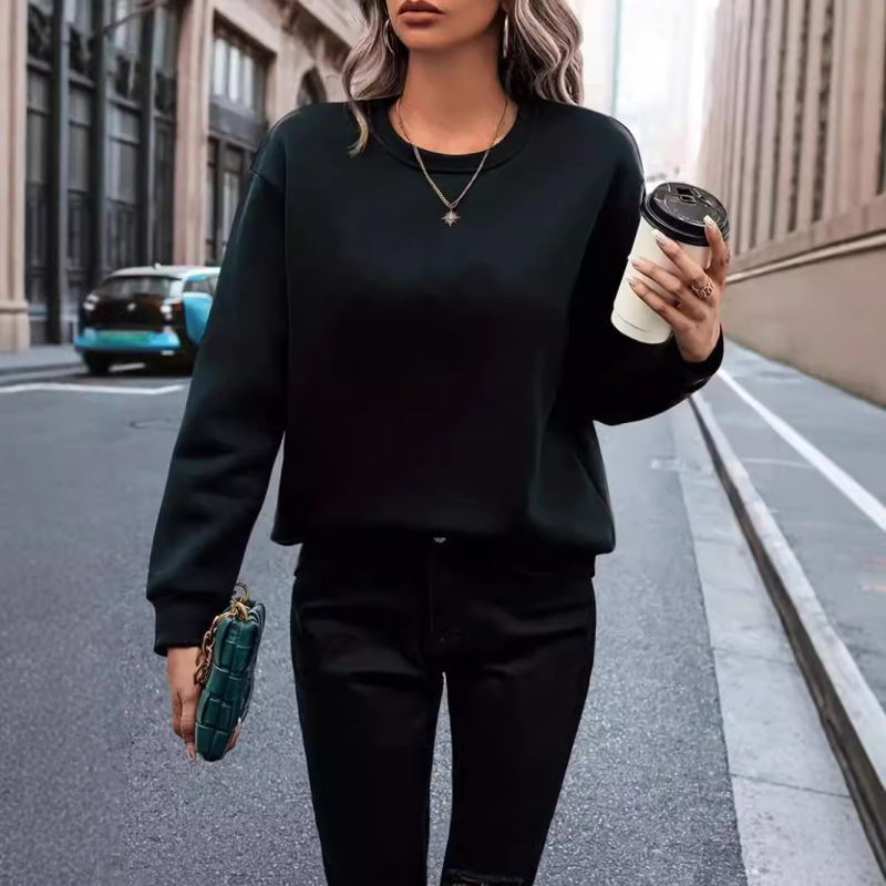 Stație independentă transfrontalieră Amazon eBay 2024 Europa și Statele Unite în toamna și iarna Comerț exterior pentru femei, casual, cu guler înalt, sweatshirt lejer pentru femei