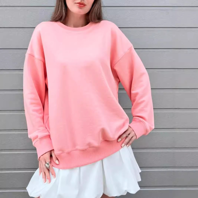 Stație independentă transfrontalieră Amazon eBay 2024 Europa și Statele Unite în toamna și iarna Comerț exterior pentru femei, casual, cu guler înalt, sweatshirt lejer pentru femei