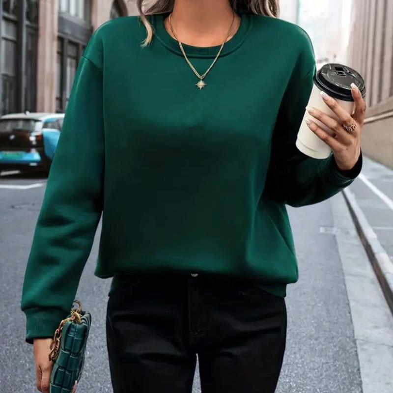 Stație independentă transfrontalieră Amazon eBay 2024 Europa și Statele Unite în toamna și iarna Comerț exterior pentru femei, casual, cu guler înalt, sweatshirt lejer pentru femei