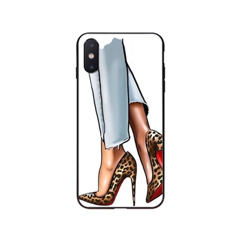 Potrivit pentru iPhone 15Promax Export Carcasă de telefon mobil elegantă cu tocuri înalte roșii de prințesă 14Plus