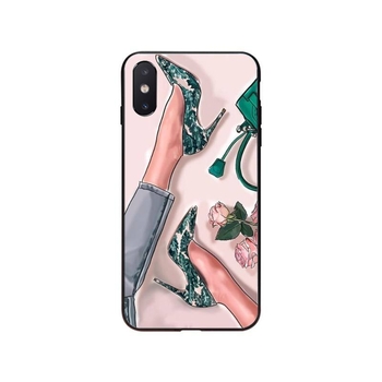 Potrivit pentru iPhone 15Promax Export Carcasă de telefon mobil elegantă cu tocuri înalte roșii de prințesă 14Plus