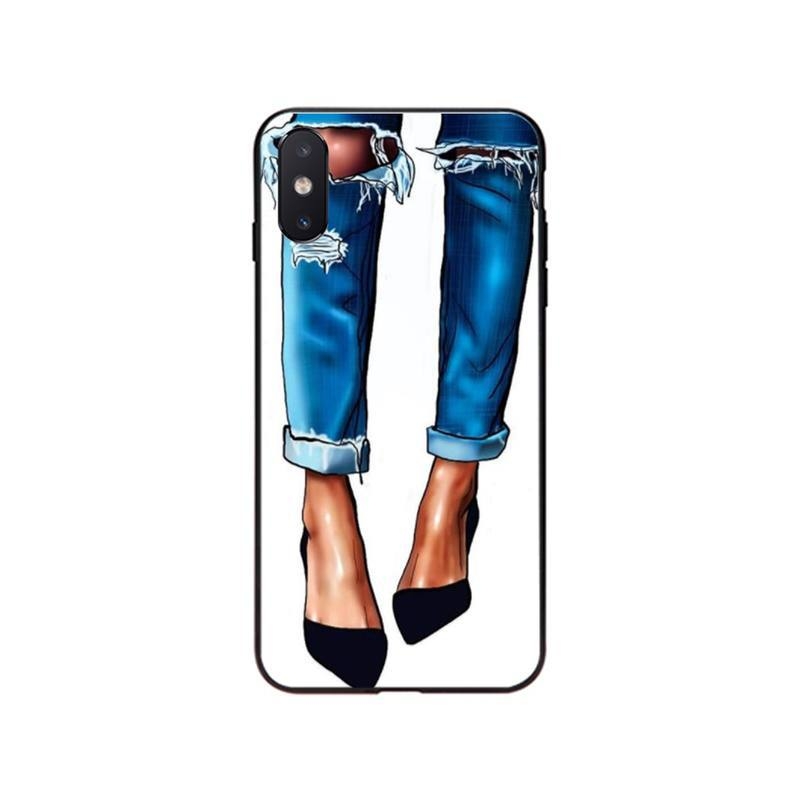 Potrivit pentru iPhone 15Promax Export Carcasă de telefon mobil elegantă cu tocuri înalte roșii de prințesă 14Plus