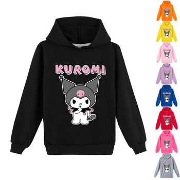Prekogranična e-trgovina dječje odjeće s modnim tiskom kulomi Kuromi pulover s kapuljačom K460