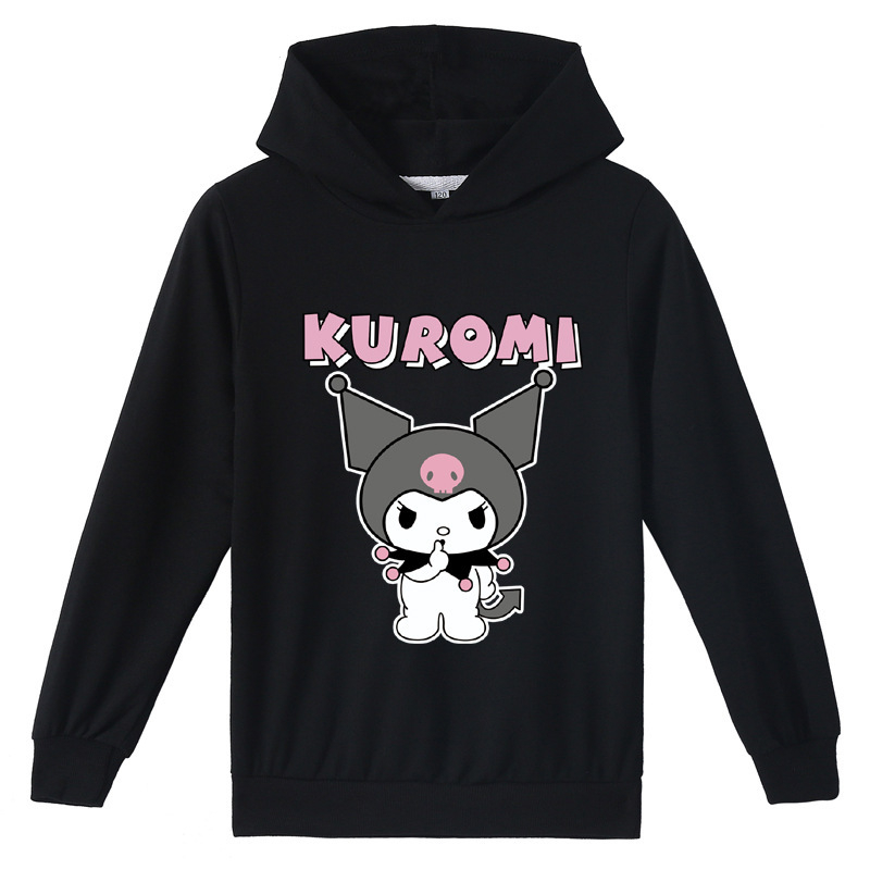 Prekogranična e-trgovina dječje odjeće s modnim tiskom kulomi Kuromi pulover s kapuljačom K460