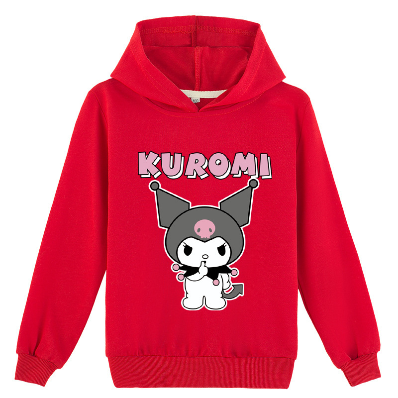Prekogranična e-trgovina dječje odjeće s modnim tiskom kulomi Kuromi pulover s kapuljačom K460