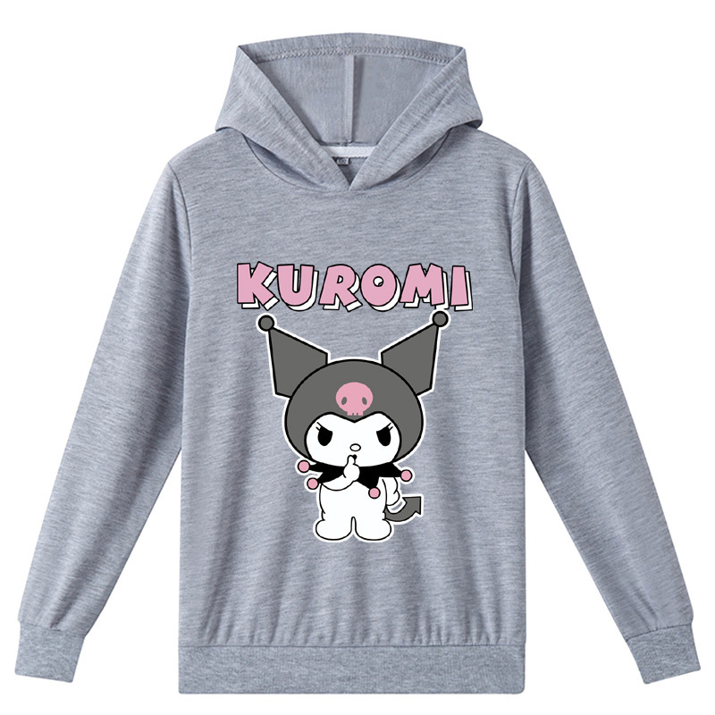 Prekogranična e-trgovina dječje odjeće s modnim tiskom kulomi Kuromi pulover s kapuljačom K460