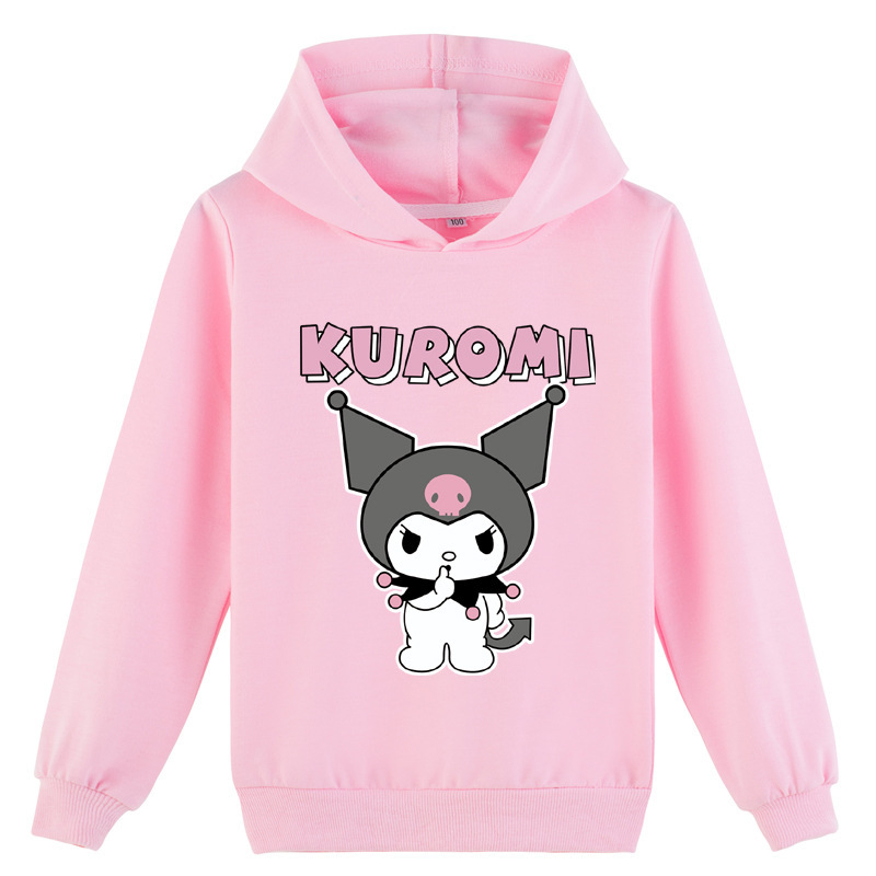 Prekogranična e-trgovina dječje odjeće s modnim tiskom kulomi Kuromi pulover s kapuljačom K460