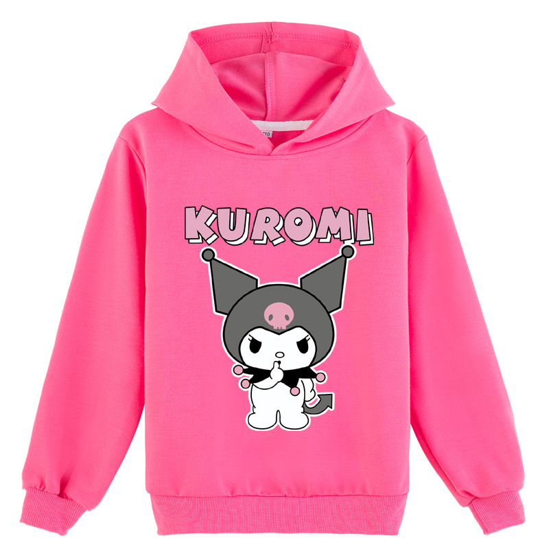 Prekogranična e-trgovina dječje odjeće s modnim tiskom kulomi Kuromi pulover s kapuljačom K460