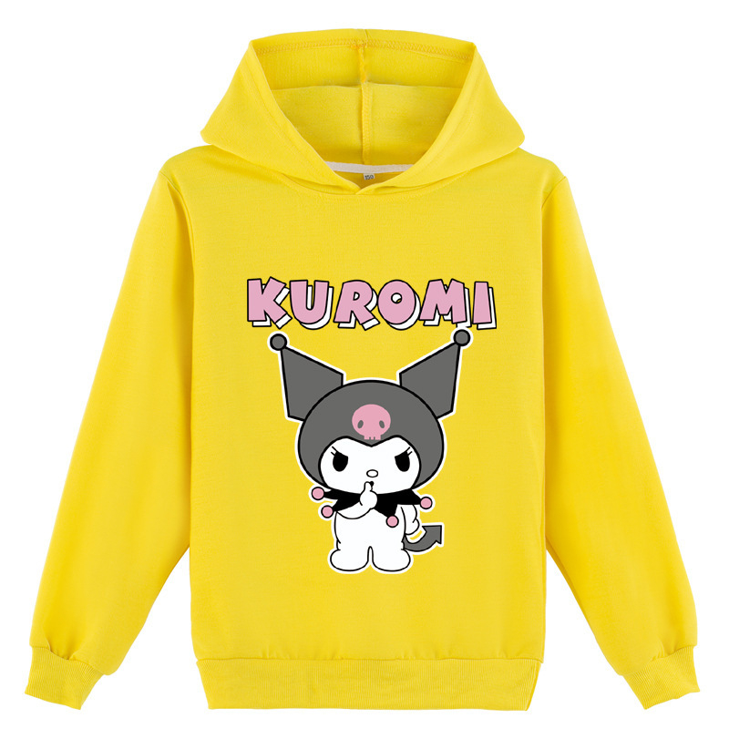 Prekogranična e-trgovina dječje odjeće s modnim tiskom kulomi Kuromi pulover s kapuljačom K460