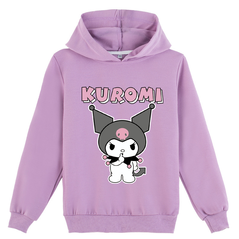 Prekogranična e-trgovina dječje odjeće s modnim tiskom kulomi Kuromi pulover s kapuljačom K460
