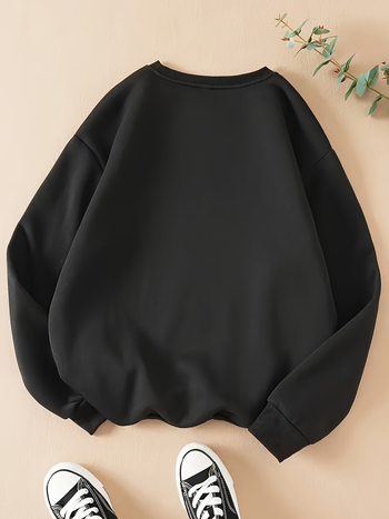 Dámsky vianočný sveter s potlačou lebky, okrúhlym výstrihom a dlhým rukávom, vhodný na jesenné a zimné obdobie, môže byť...