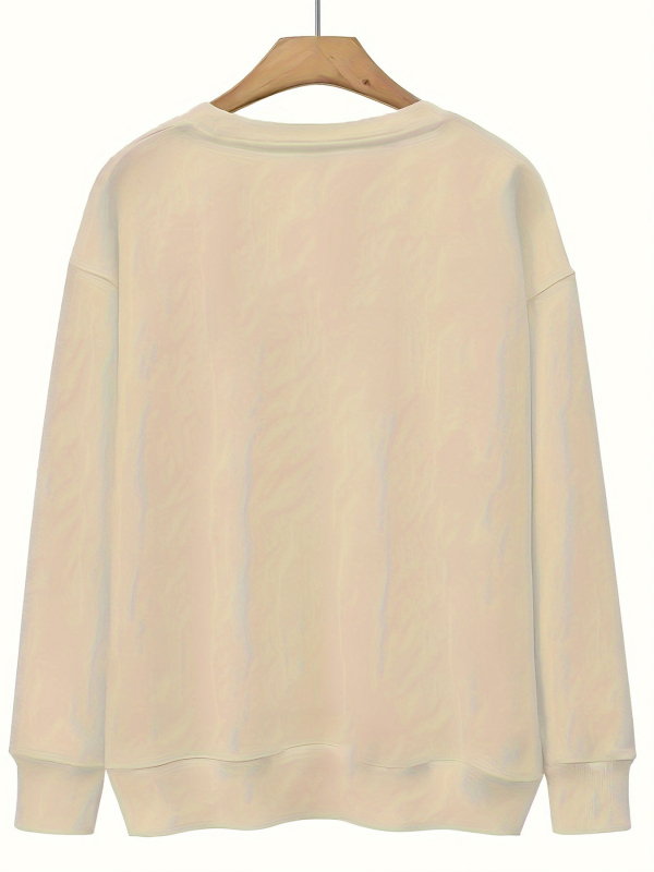 Dámsky vianočný sveter s potlačou lebky, okrúhlym výstrihom a dlhým rukávom, vhodný na jesenné a zimné obdobie, môže byť...