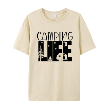 Amazon plus size ženska odjeća Kampiranje Europska i američka vanjska trgovina majica s otiskom slova ženska ljetna pamučna bluza kratkih rukava