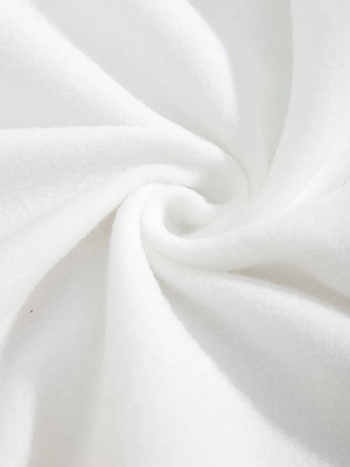 Дамски пуловер с дълъг ръкав, термо подплата и кръгло деколте с щампа