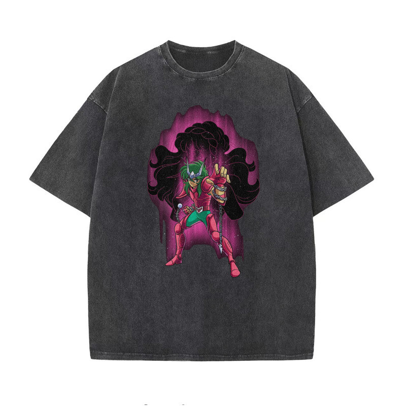 Tricou cu mânecă scurtă transfrontalieră, ștanțare 3D la cald, stație independentă, bumbac spălat vechi, tricou transfrontalier de vară cu mânecă scurtă, personalizare